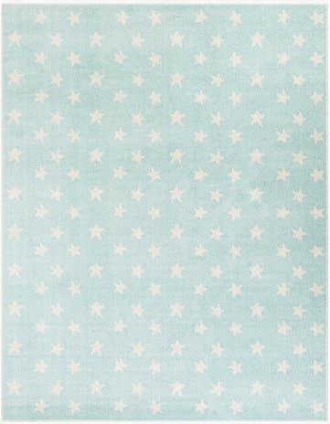 Clear Blue Whimsy Kids Rug