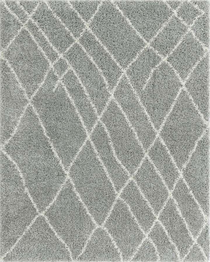 7' 10 x 10' Clearbrook · Diamond Shag Rug, cloud gray