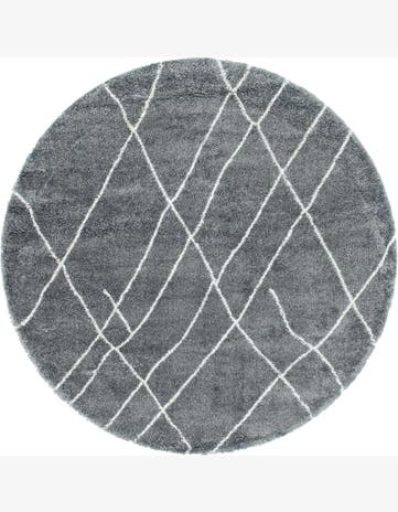 7' 10 x 7' 10 Clearbrook · Lines Shag Rug, pebble gray