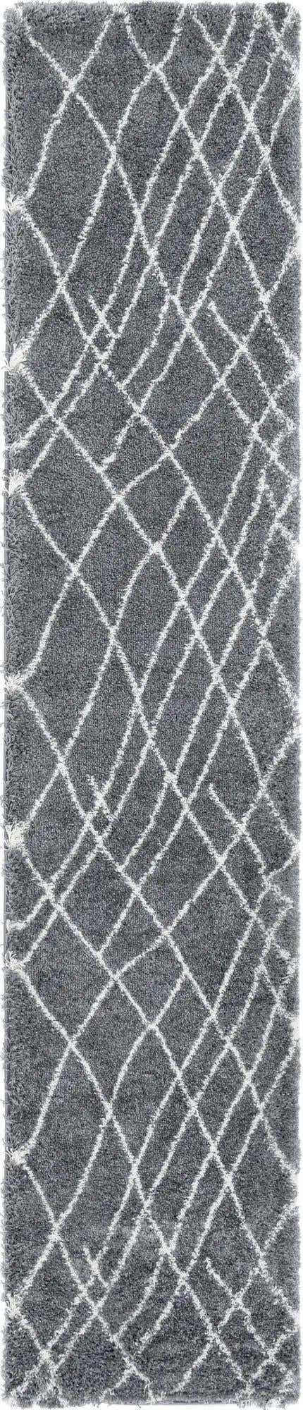 2' 7 x 13' Clearbrook · Lines Shag Rug, pebble gray