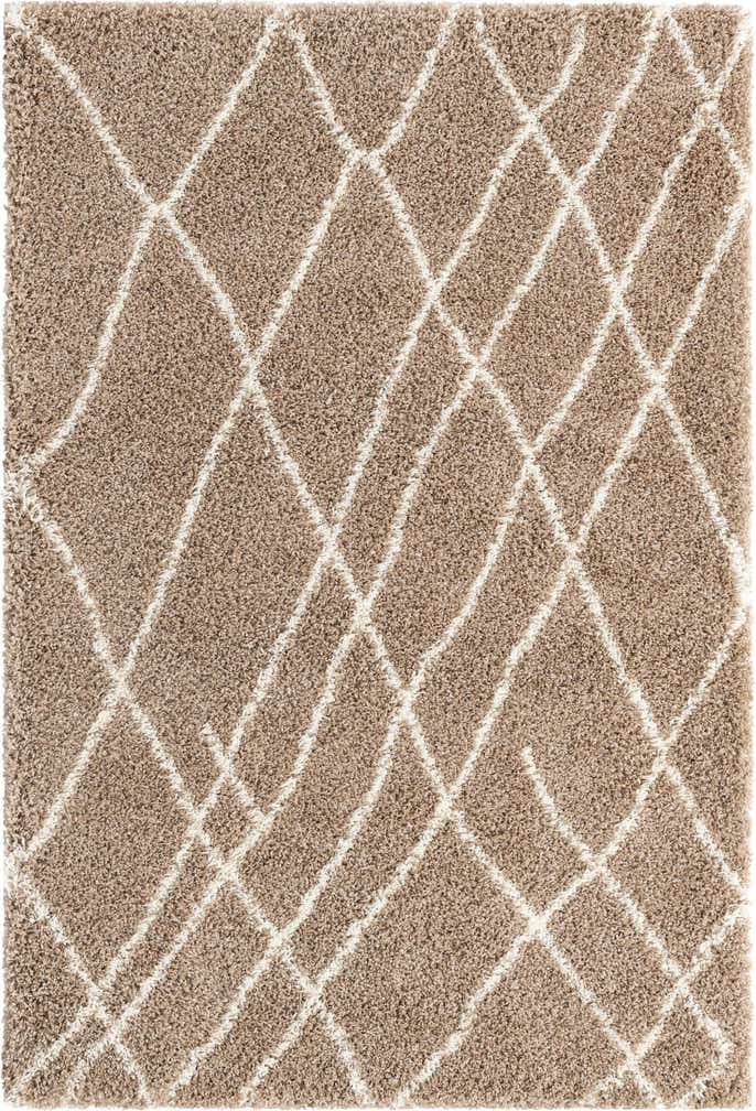 2' x 3' Clearbrook · Diamond Shag Rug, khaki