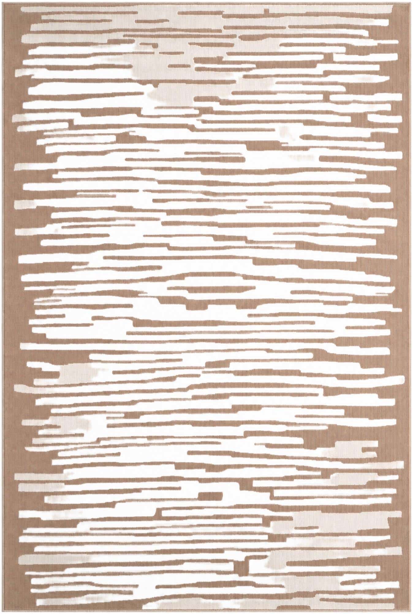 6' x 9' Clemson · Abstract rug, beige and ivory