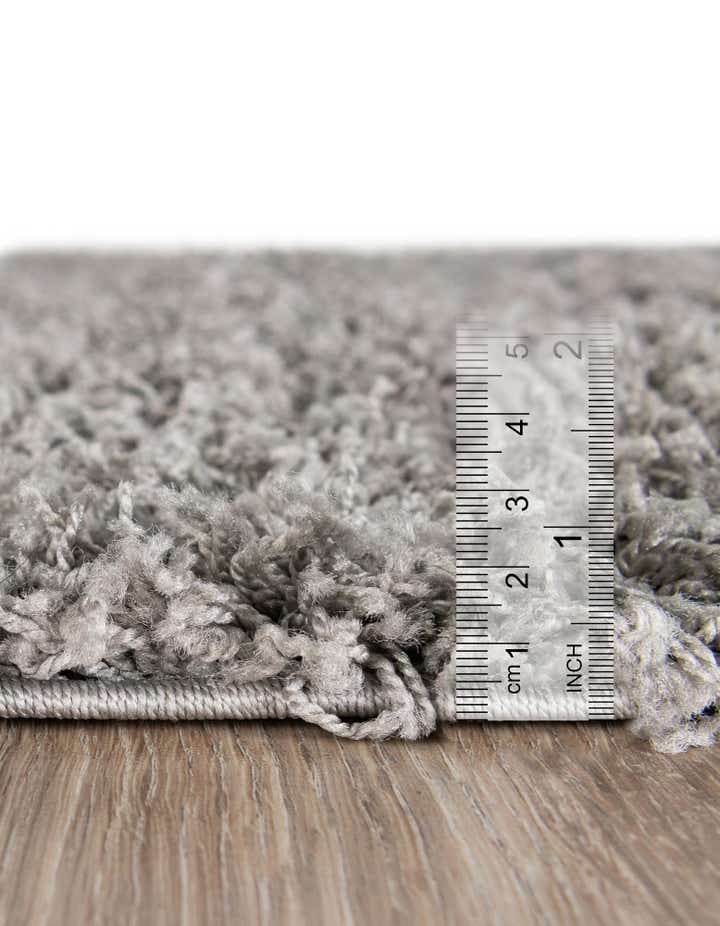3' x 6' Solid Shag Hearth Rug