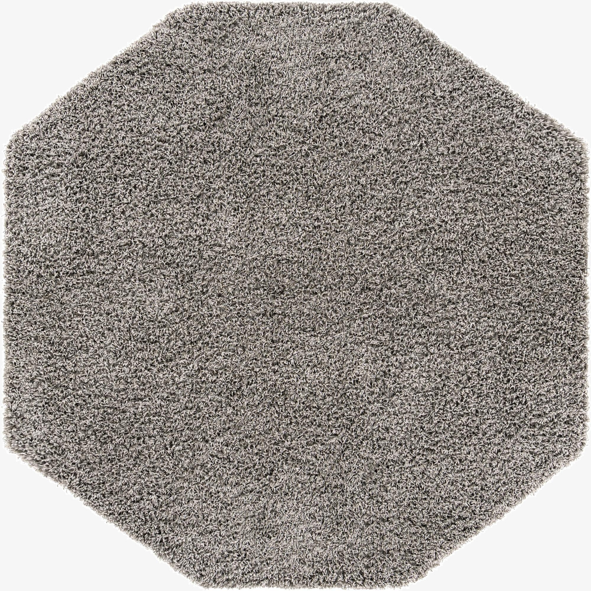 Primary image 6' x 6' Solid Shag Octagon Rug