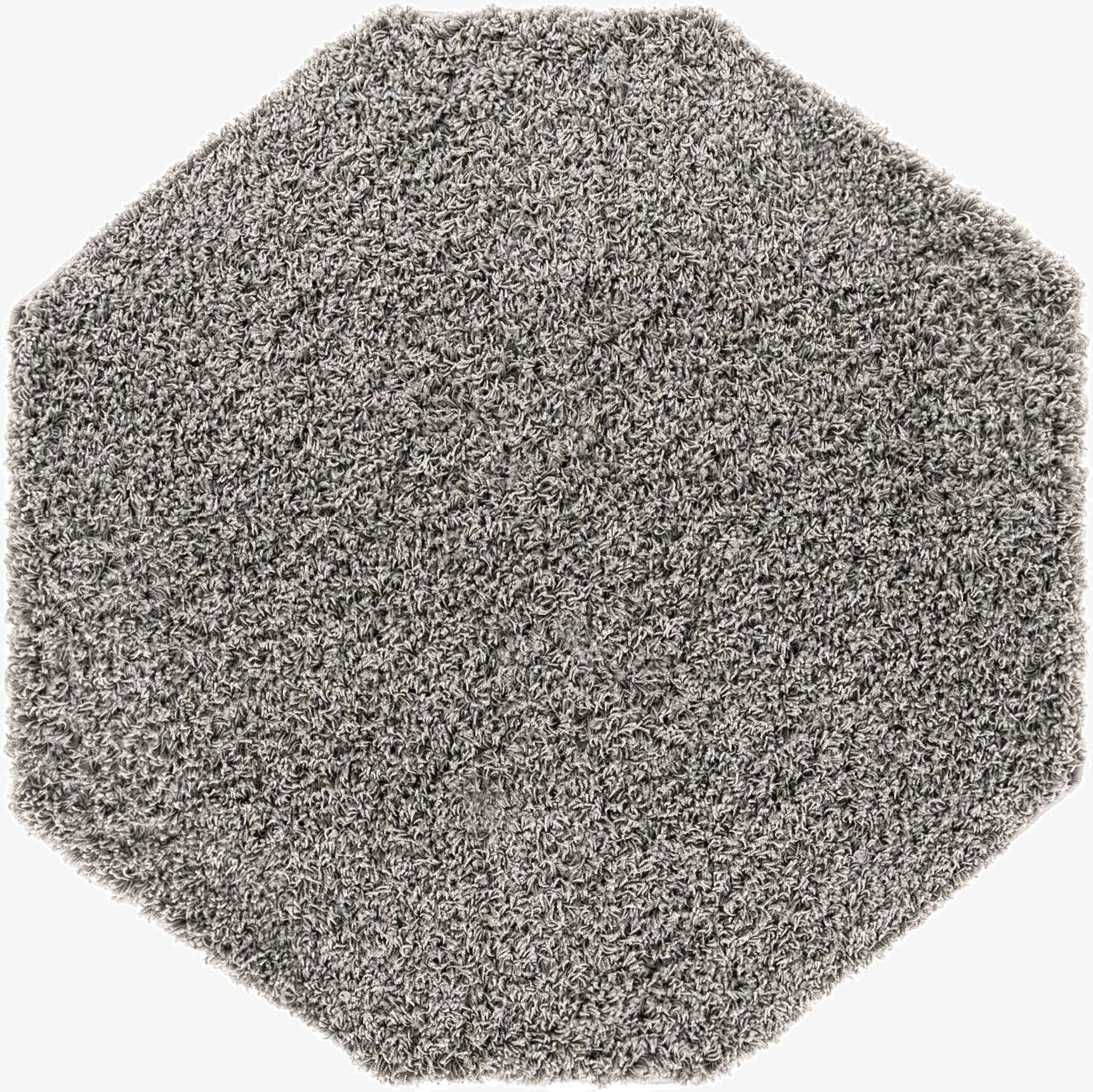 Primary image 4' x 4' Solid Shag Octagon Rug
