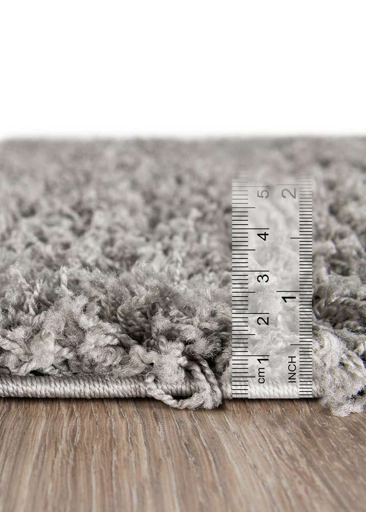 5' 3 x 8' Solid Shag Oval Rug