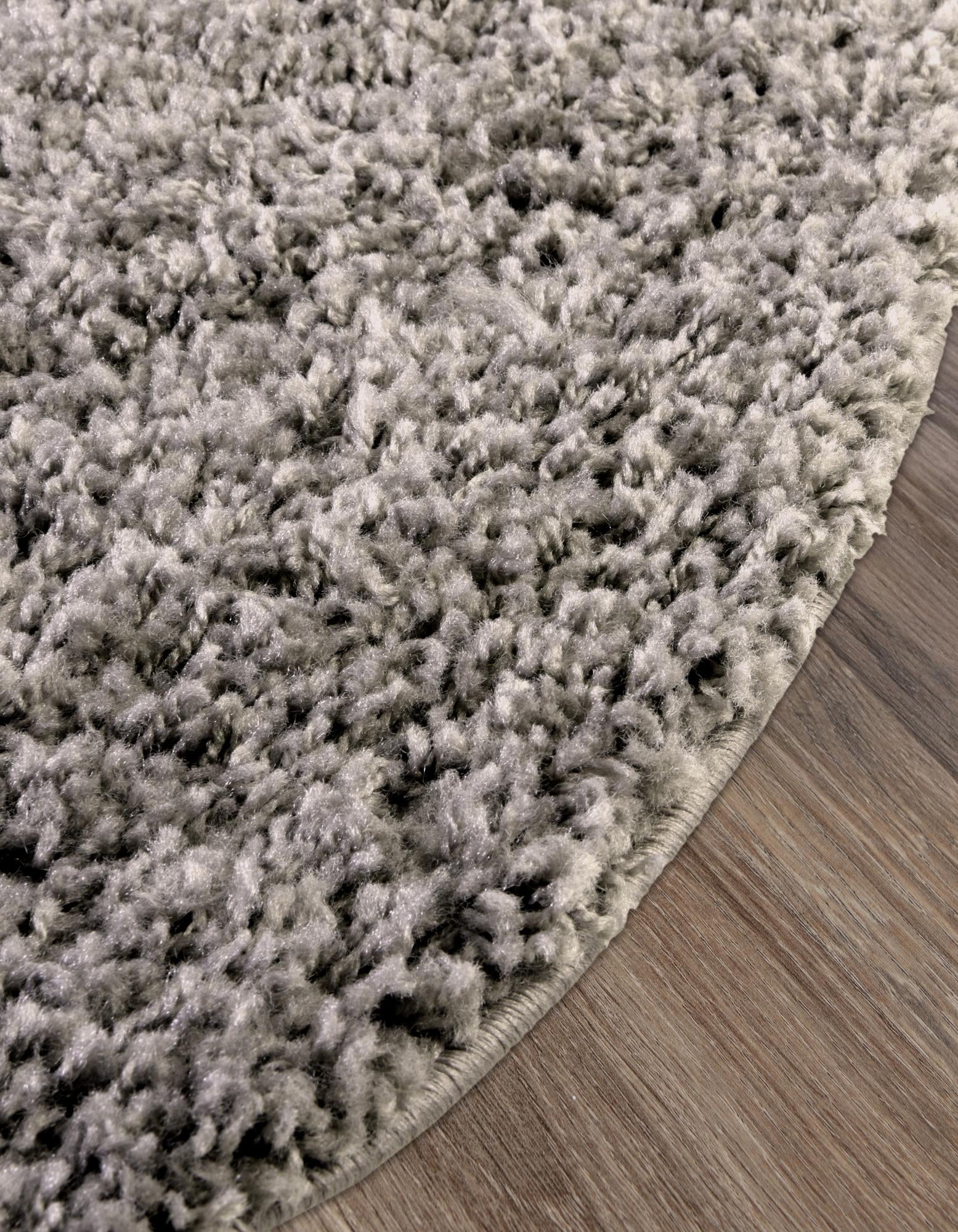 3' x 5' 3 Solid Shag Oval Rug