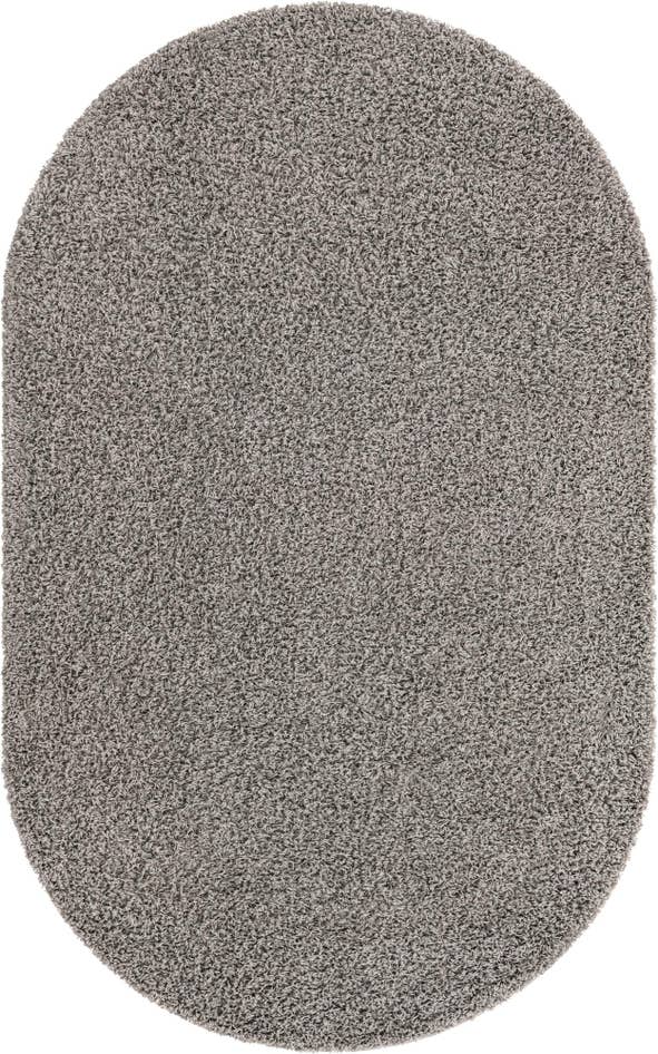 Detail image of 5' 3 x 8' Solid Shag Oval Rug
