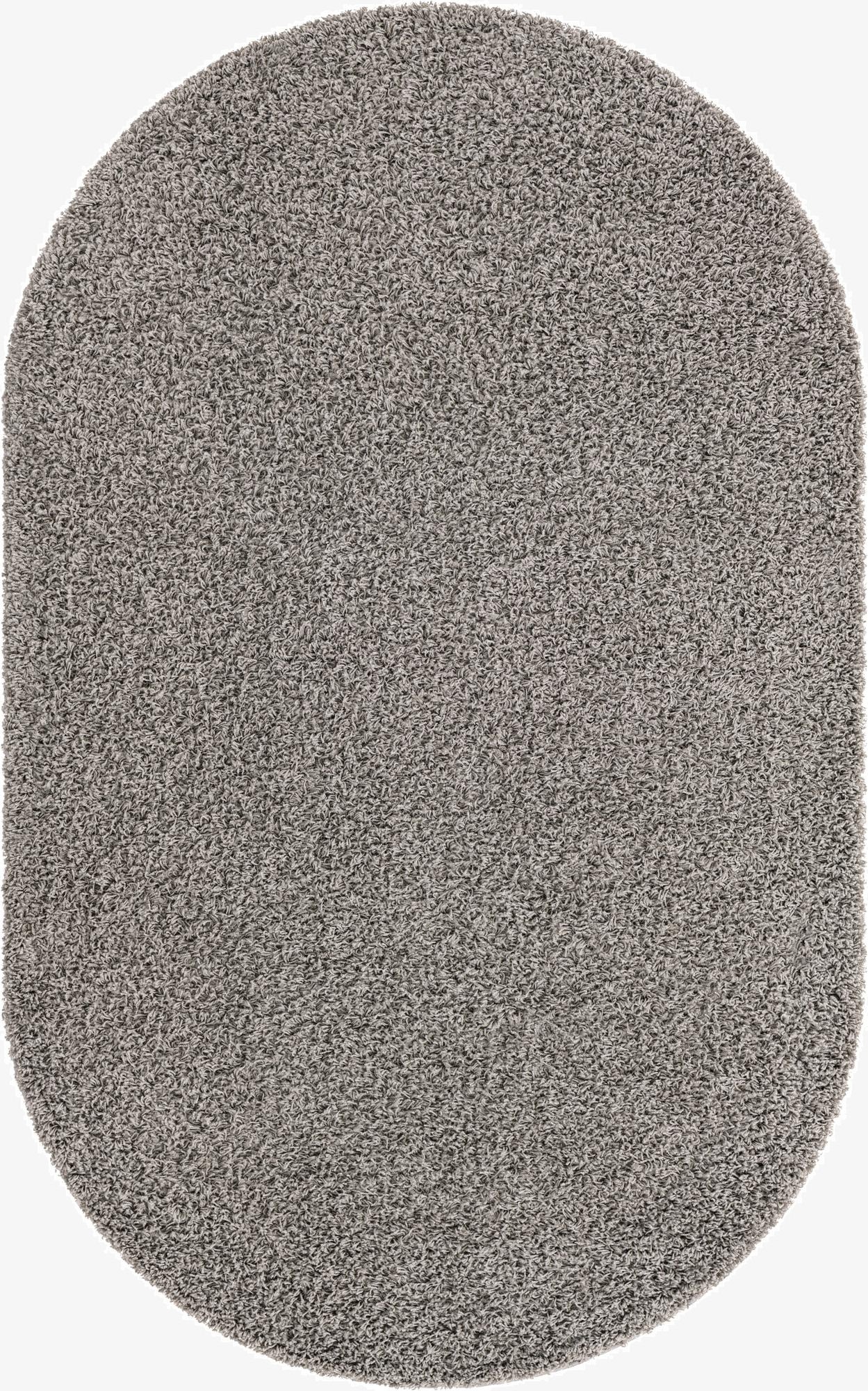 Primary image 5' 3 x 8' Solid Shag Oval Rug
