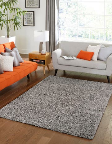 12' x 15' 7 Solid Shag Rug