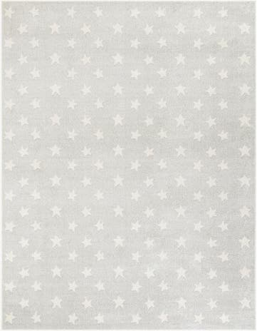 Cloud Gray Whimsy Kids Rug