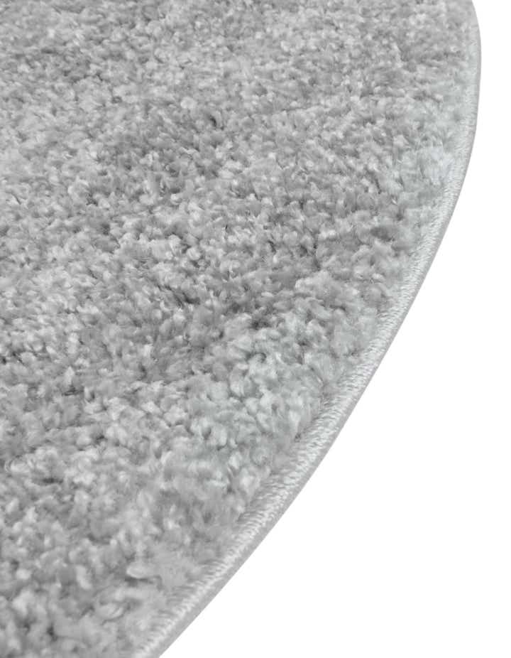 5' x 5' Soft Solid Shag Round Rug