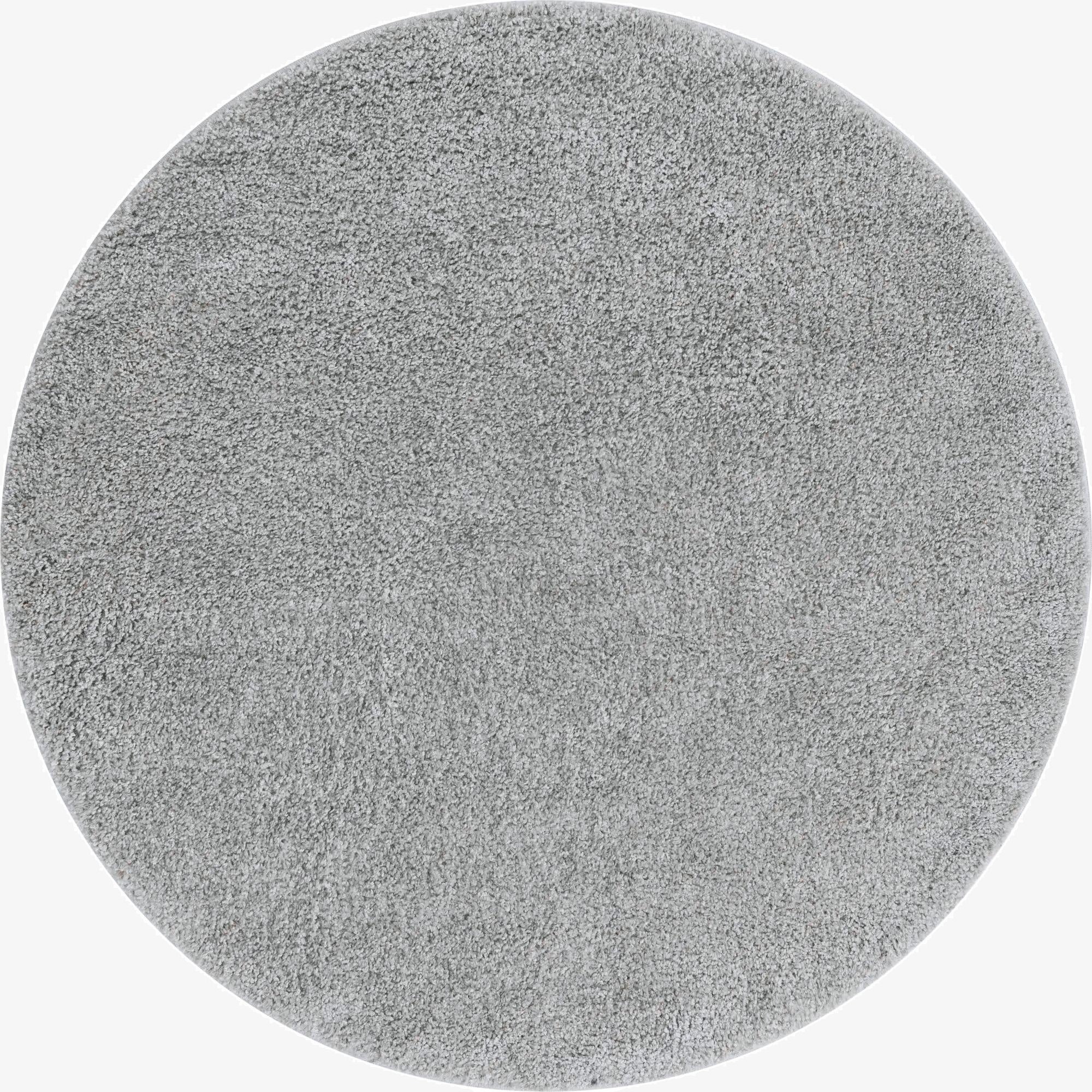 8' x 8' Soft Solid Shag Round Rug