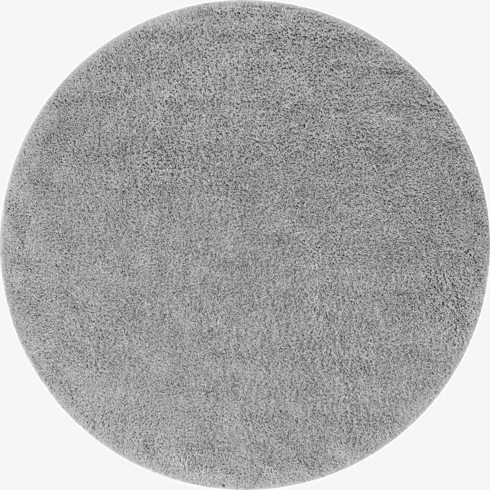 4' x 4' Soft Solid Shag Round Rug