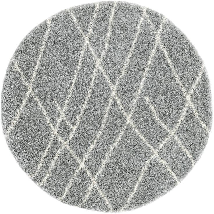 Vue détaillée : 240cm x 240cm Soft Touch Shag Tapis Rond