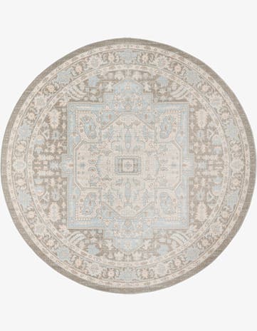 Cloud Gray Whitney Round Rug