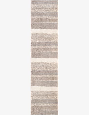 Cloud Gray Sepia Runner Rug