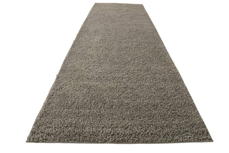 Detail image of 5' 2 x 15' 7 Solid Shag Runner Rug
