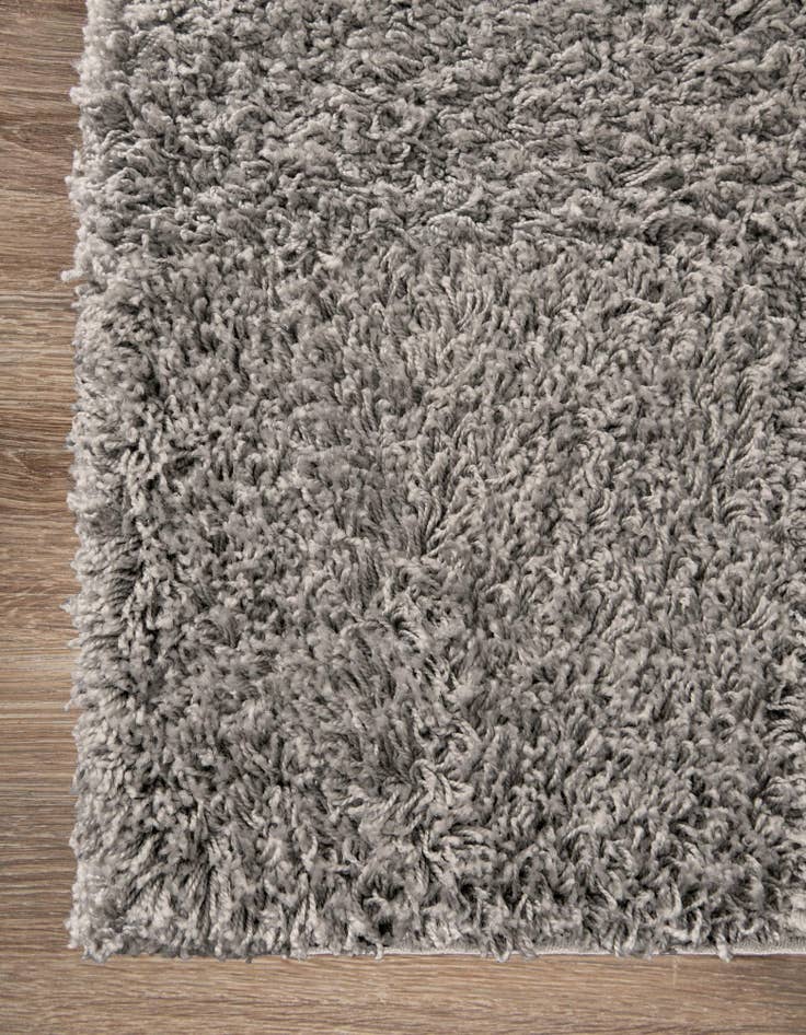 Detail image of 2' x 6' Solid Shag Runner Rug