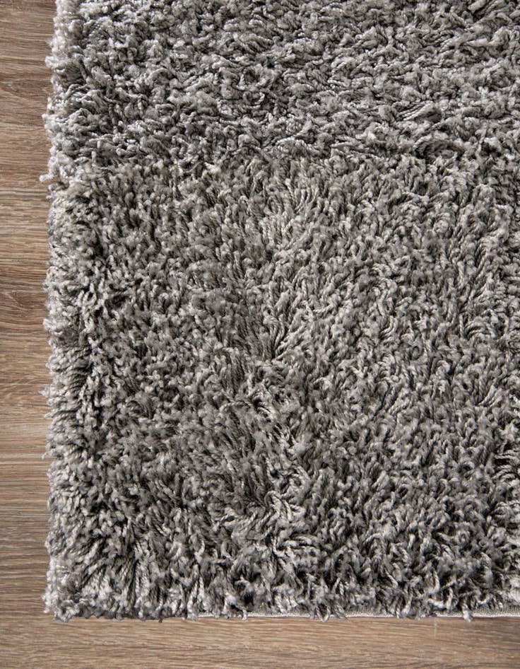 Detail image of 2' x 5' Solid Shag Runner Rug