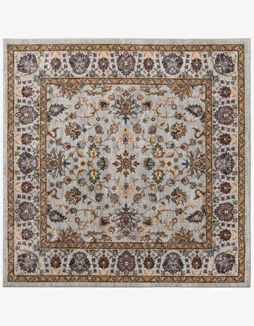 Cloud Gray Medina Square Rug