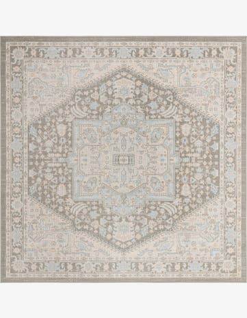 Cloud Gray Whitney Square Rug