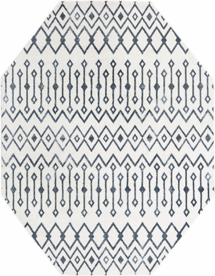 Detail image of 7' x 7' Bohemian Trellis Octagon Rug