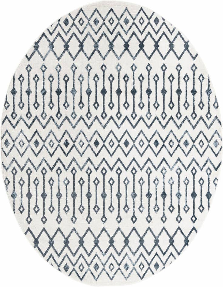 Detail image of 7' x 7' Bohemian Trellis Round Rug