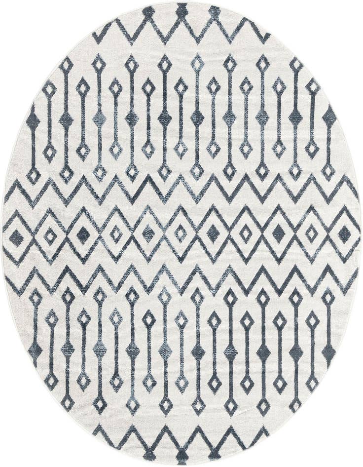 Detail image of 5' 3 x 5' 3 Bohemian Trellis Round Rug