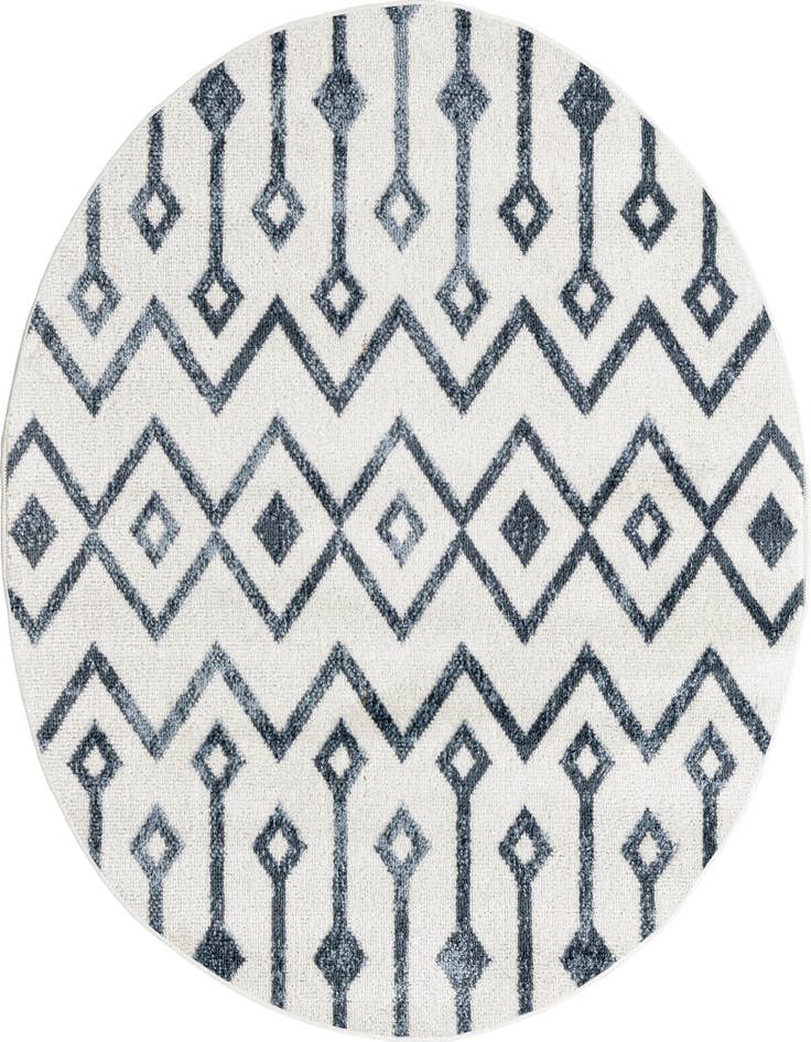 Detail image of 3' x 3' Bohemian Trellis Round Rug