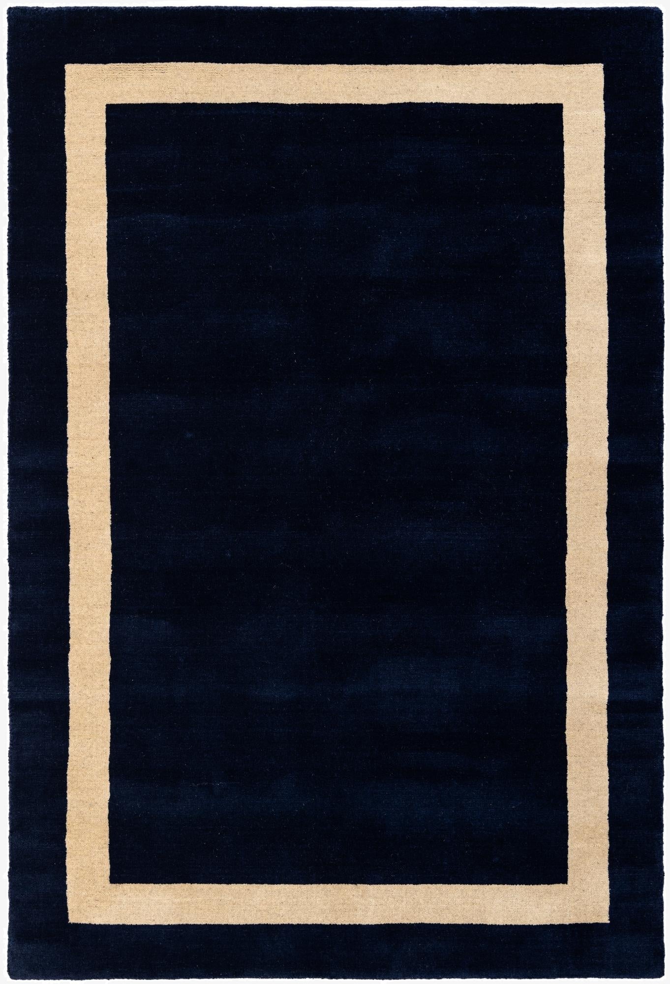4' 1 x 6' 1 Jill Zarin Border Wool Rug