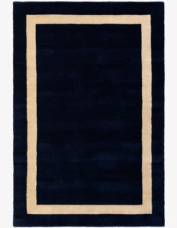 Cobalt Blue Jill Zarin Border Wool Rug