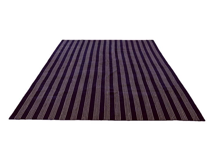 Detail image of 9' x 12' Jill Zarin Striped Wool Rug