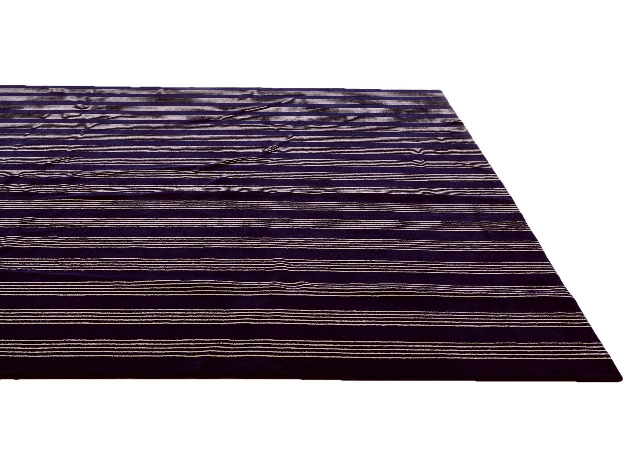 9' x 12' Jill Zarin Striped Wool Rug