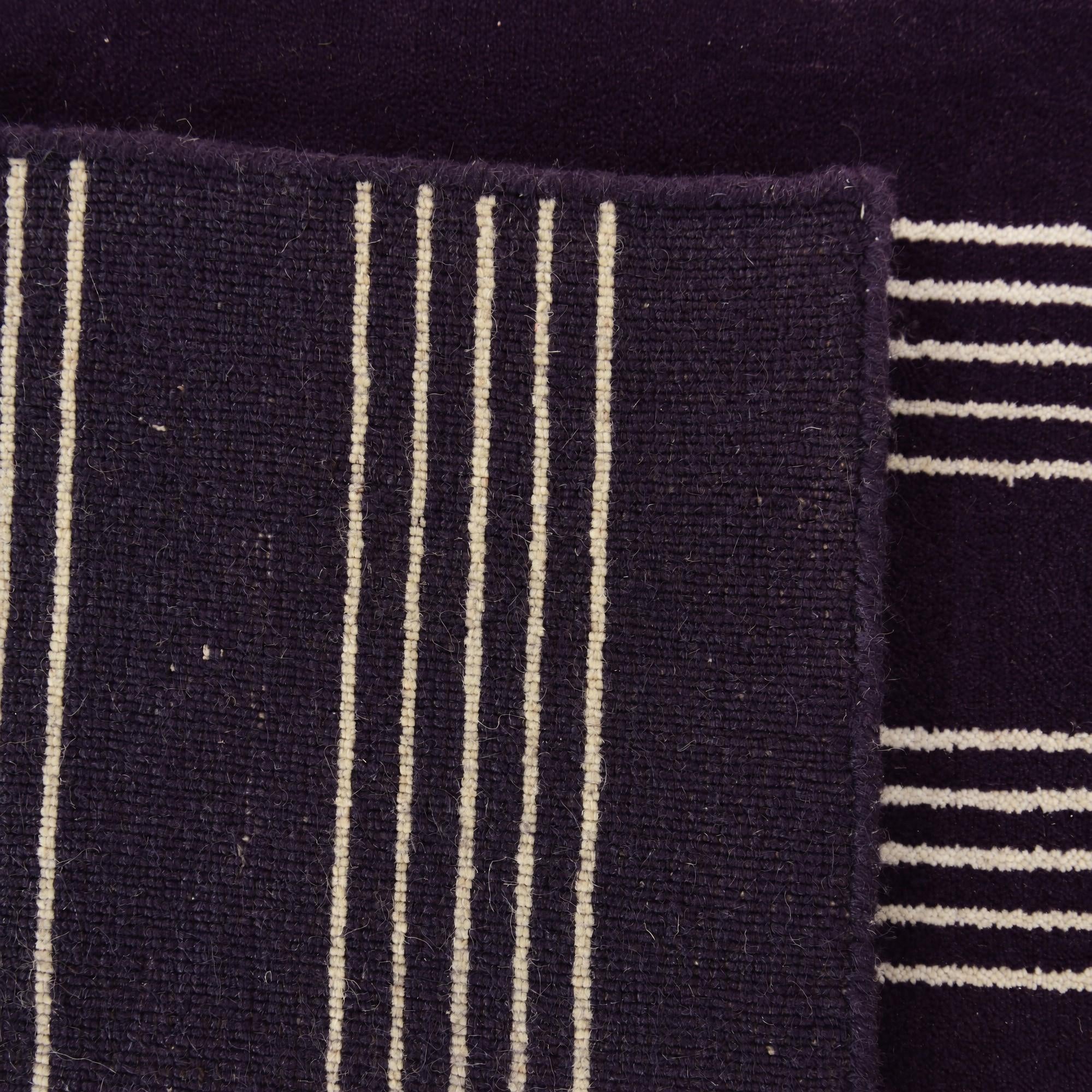 275cm x 365cm Jill Zarin Striped Wool Rug