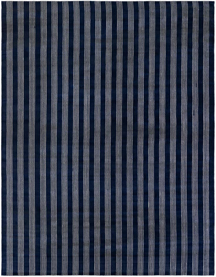 Detail image of 10' x 14' 1 Jill Zarin Striped Wool Rug