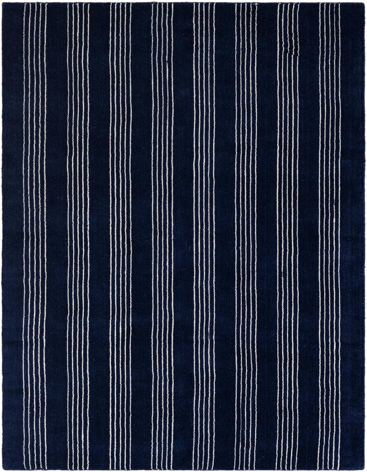 Detail image of 4' 1 x 6' 1 Jill Zarin Striped Wool Rug