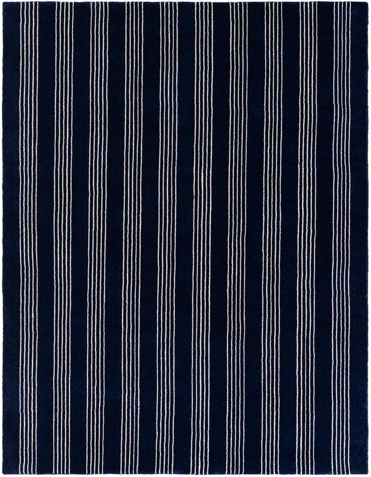 Detail image of 5' 1 x 8' Jill Zarin Striped Wool Rug