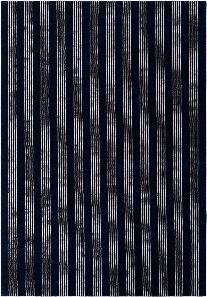 Detail image of 6' 1 x 9' Jill Zarin Striped Wool Rug
