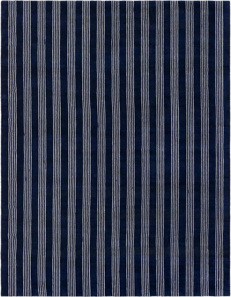 Detail image of 7' 10 x 10' Jill Zarin Striped Wool Rug