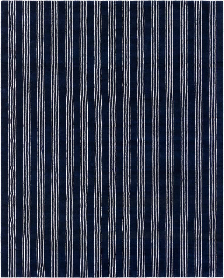 Detail image of 7' 10 x 10' Jill Zarin Striped Wool Rug