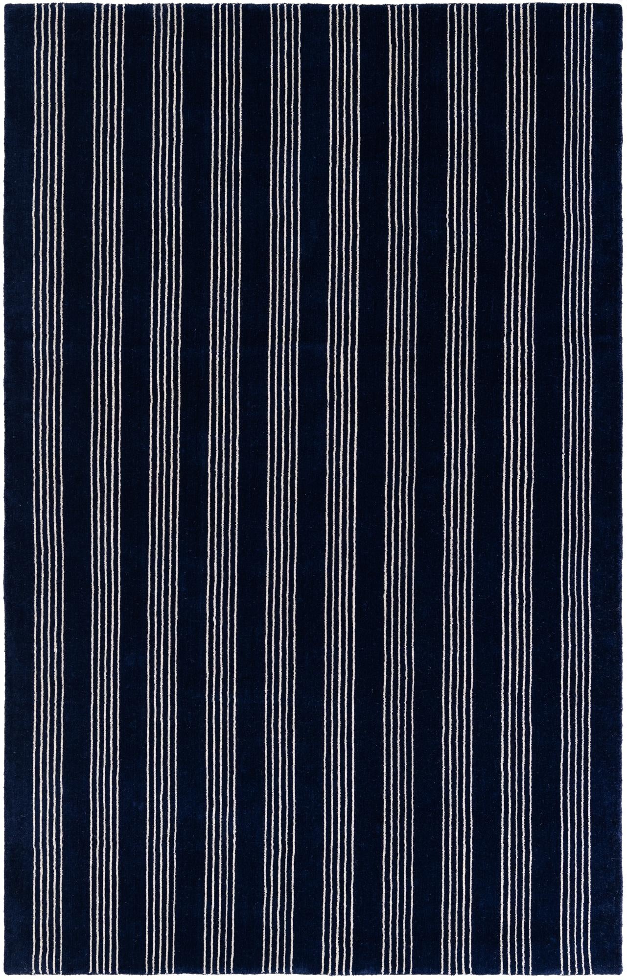 5' 1 x 8' Jill Zarin Striped Wool Rug