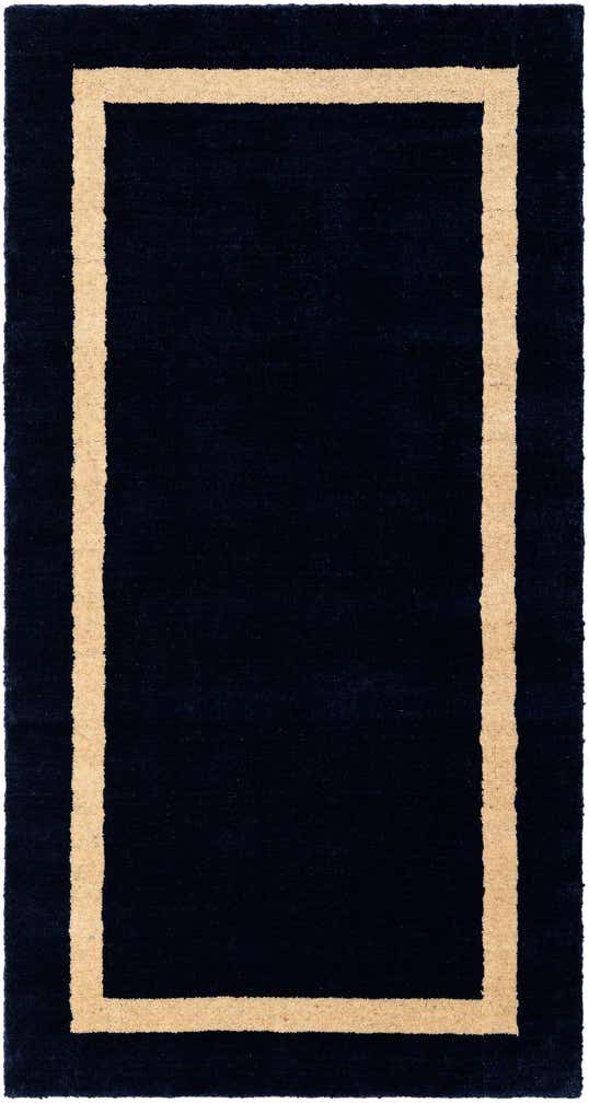 2' x 4' 1 Jill Zarin Border Wool Runner Rug