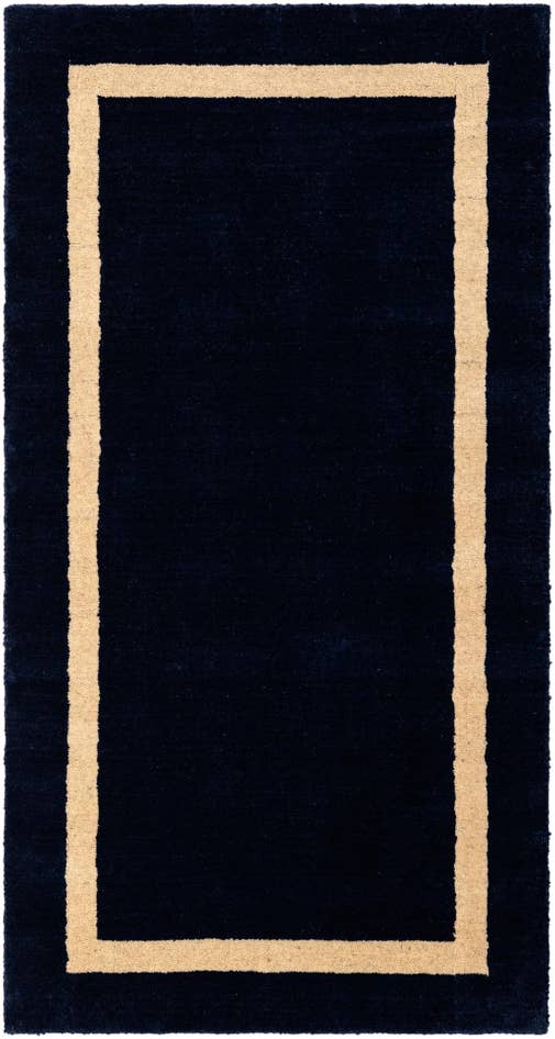 Detail image of 2' x 4' 1 Jill Zarin Border Wool Runner Rug