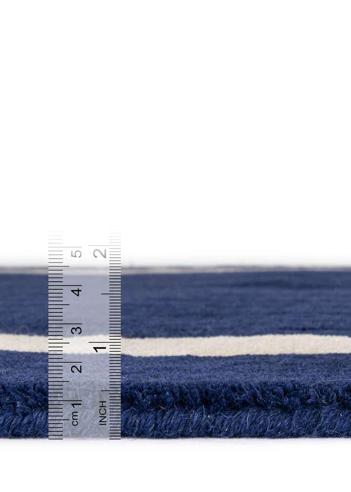 2' 7 x 8' Jill Zarin Border Wool Runner Rug