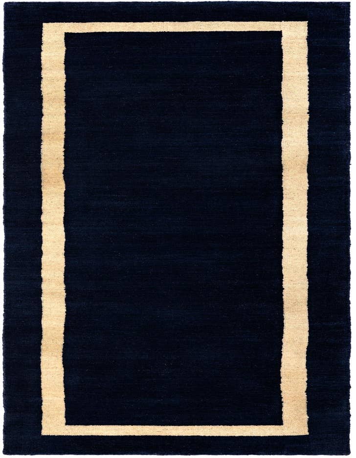 Detail image of 2' x 6' 1 Jill Zarin Border Wool Runner Rug