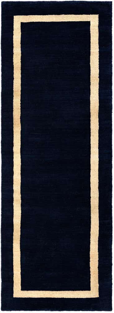 2' x 6' 1 Jill Zarin Border Wool Runner Rug
