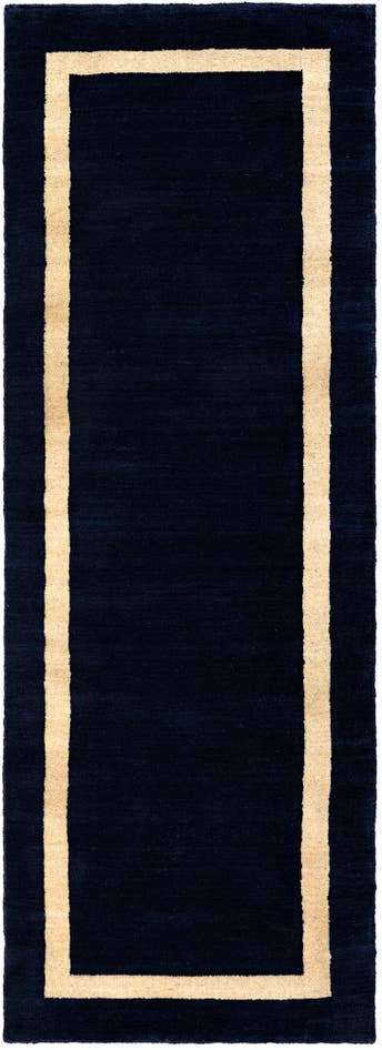 Detail image of 2' x 6' 1 Jill Zarin Border Wool Runner Rug