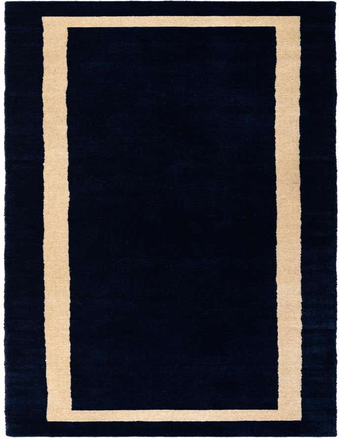 2' 7 x 8' Jill Zarin Border Wool Runner Rug