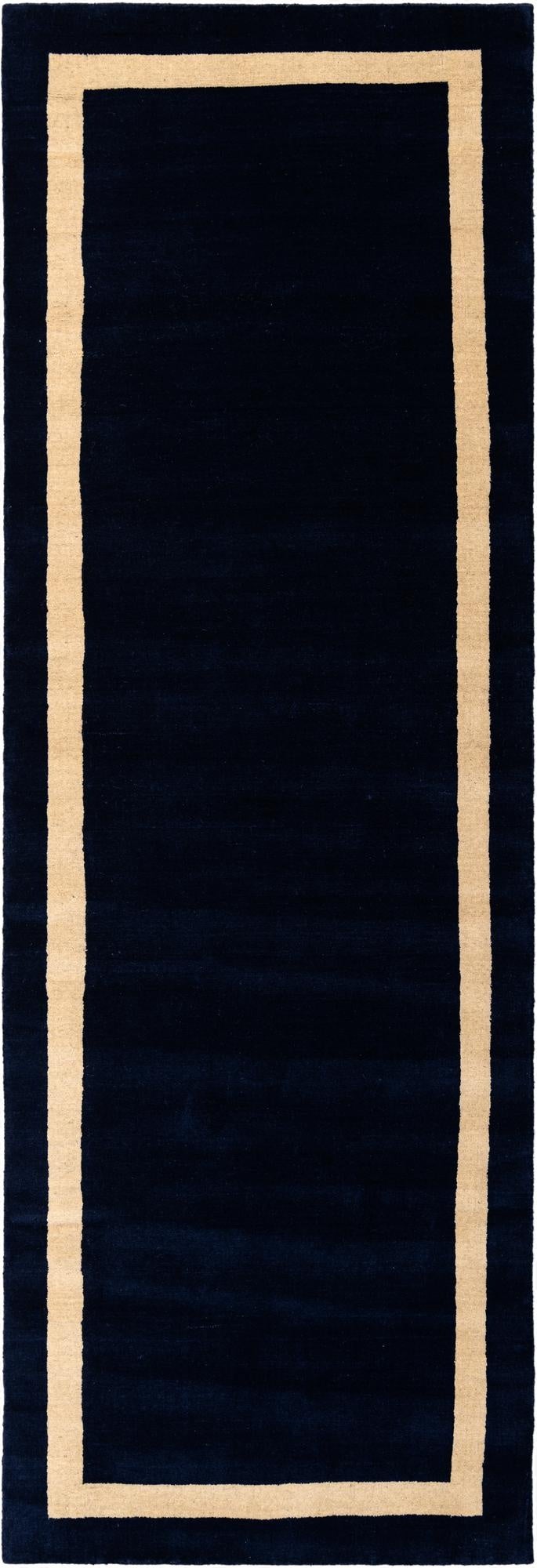 3' 3 x 10' Jill Zarin Border Wool Runner Rug